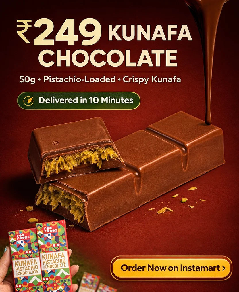 Viral Kunafa Pistachio Chocolate- Mini Bar 50g