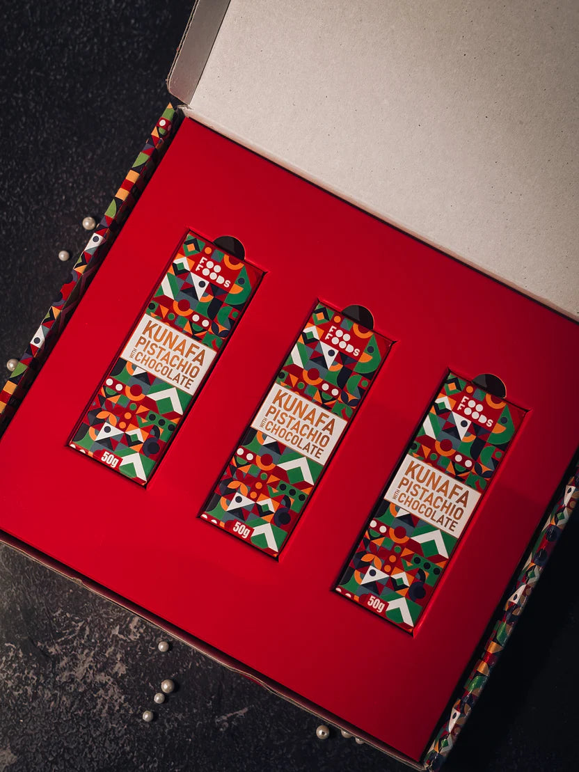 Kunafa Gift Box- Viral Mini Kunafa Chocolate - 3 pcs in a Beautiful Box