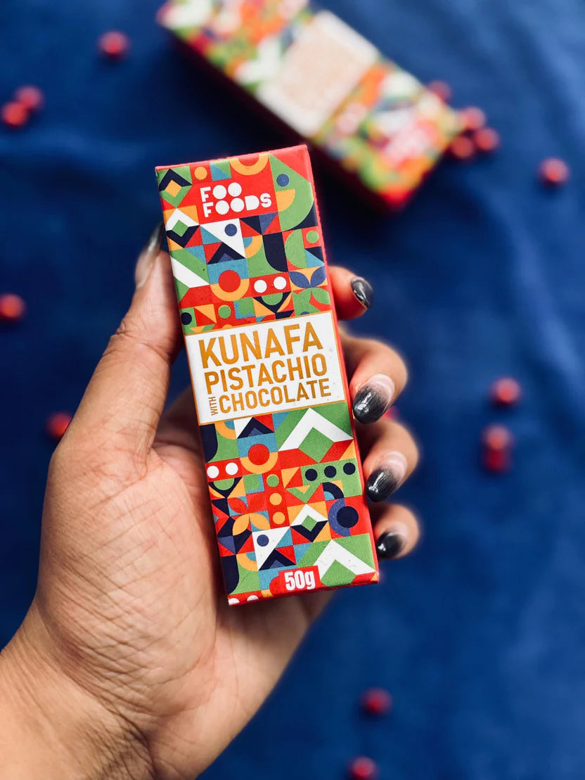 Viral Kunafa Pistachio Chocolate- Mini Bar 50g